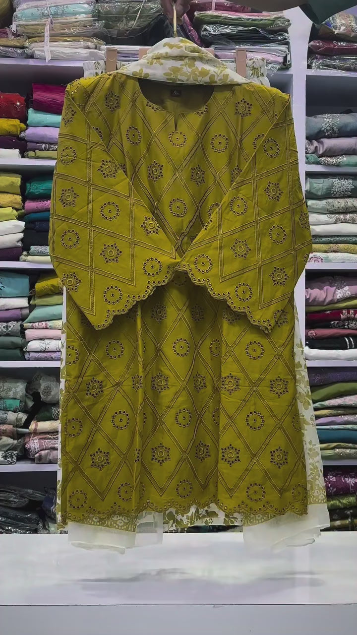 Elegant Embroidered 3PC Suit