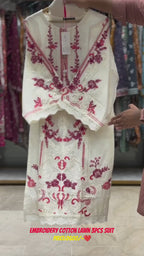 Premium Embroidered Cutwork 3 Piece Suit